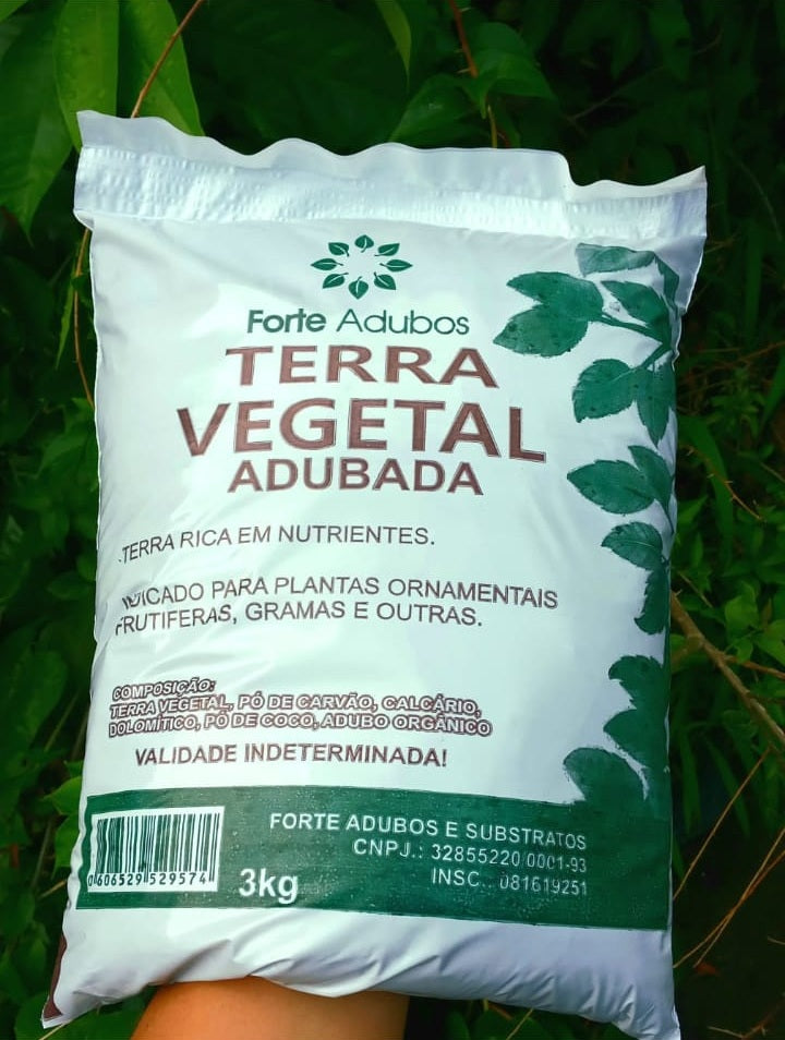 TERRA VEGETAL ADUBADA – Pacote 3 KG