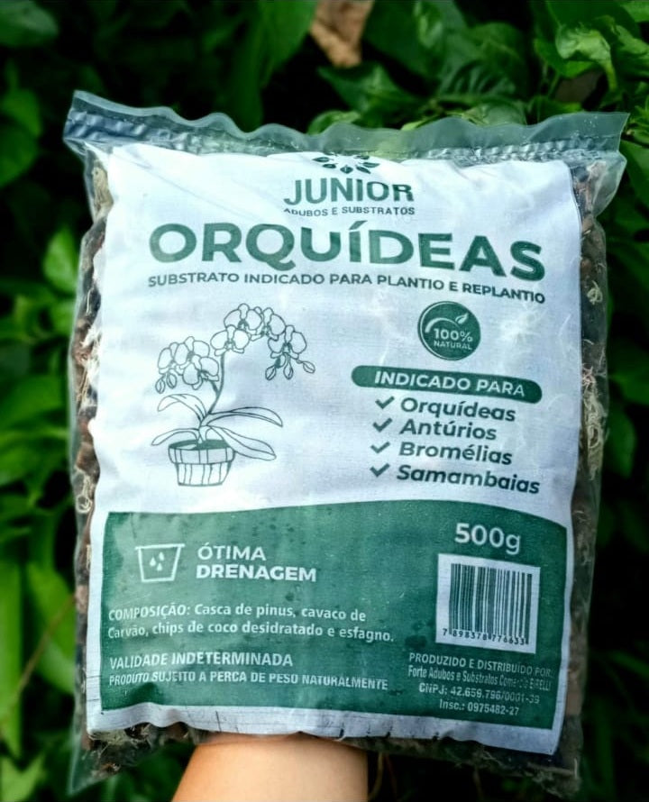 SUBSTRATO PARA ORQUÍDEAS – Pacote 500 GR